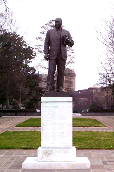 Dr. King’s statue in Birmingham’s Kelly Ingram Park